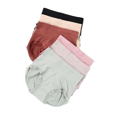 China High Waist Antibacterial Ladies Lace Up High Quality Slim Sexy Mature Women Panties Women Panties for sale