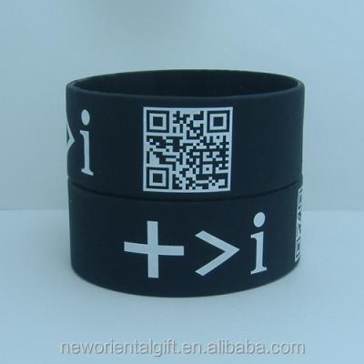 China China New Design QR Code Silicone Wristbands for sale