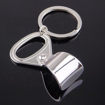 China Creative Tab Shape Zinc Alloy Keychains Design Personality Gift Metal Bottle Opener Promotional Gift Keyholders for sale