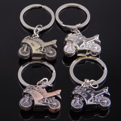 China Promotional Gift Cool Design 3D Motorcycle Shaped Metal Keychains Zinc Alloy Material 3D Key Holders for sale