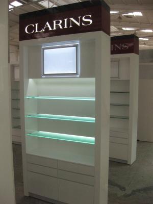 China Cosmetics Cabinets Made by Wood with LED Lightings for sale