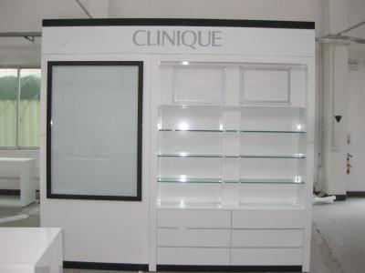 China Glass Cosmetics Cabinets Made by Wood with LED Lightings for sale