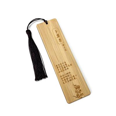 China Europe Style Classic Bamboo Wooden Hollow Custom Carving Custom Classic Bookmarks For Book for sale