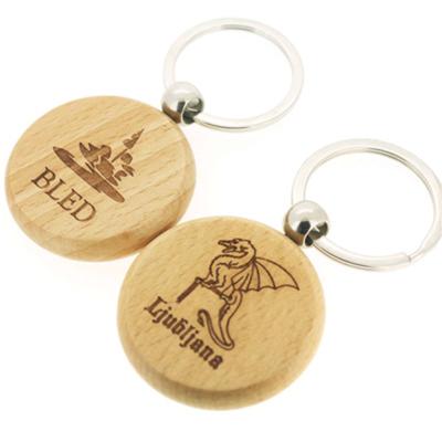 China Custom LOGO Promotion Gifts Wooden Key Chain Wooden Key Chain Eco - Friendly for sale