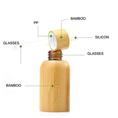 China Biodegradable Handmade Natural Bamboo Body Lotion Packaging Bottle For Body Cream Storage for sale