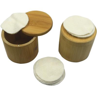 China Beauty Care Cosmetics Tools 100% Organic Bamboo Cotton Pads For All Skin Types With Bamboo Tube Case for sale