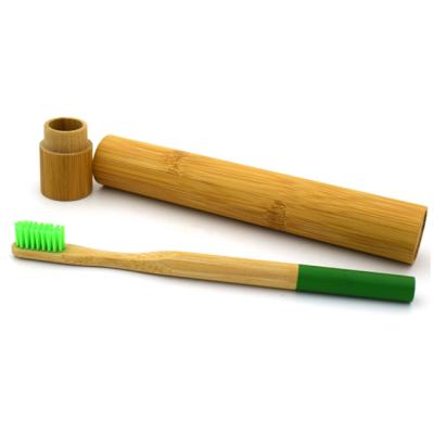 China Natural. 4 Packs Wholesale Eco-Friendly Kids Round Logo Green Bamboo Toothbrush Custom 8 Packs Handle Adult for sale