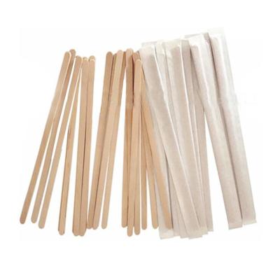 China Europe Cheap Wooden Bamboo Coffee Stirrer Juice Stirring Rod for sale