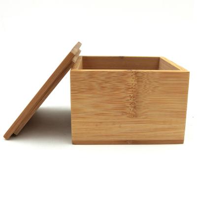 China Customized Logo 5-7days Wooden Watch Boxes Wooden Watch Case Ring Box Roll Bamboo Tube Square Watch Packaging Watch Box Simple Wood Storage Display for sale