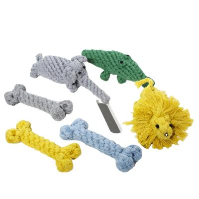 China Wholesale Viable Plush Dog Toy Durable Pet Toys Pet Dog Cotton Rope Chew Toy for sale