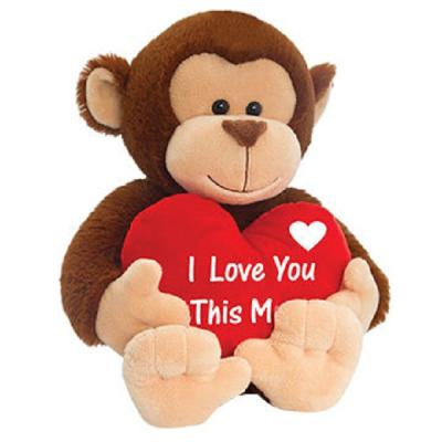 China Promotion Toy Best Selling Hot Chinese Products Plush Monkey Valentine Day Toy for sale