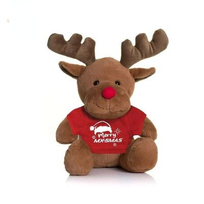 China Promotional Cute Animal Plush Stuffed Christmas Moose Soft Toys Or Gifts for sale