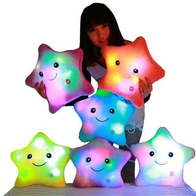 China Custom Eco-Friendly Star LED Pillow Plush Toy for sale