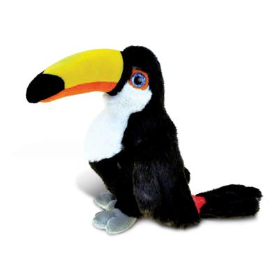 China Gift Black Toucan Bird Animal Stuffed Plush CE Factory Custom Gift Kids Soft Toys for sale