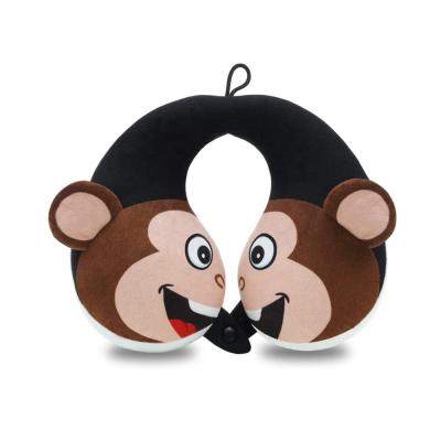 China Custom Gift Kids Neck Travul Pillow Chin Chin Plush Animal U Shaped Soft Plush Pillow for sale