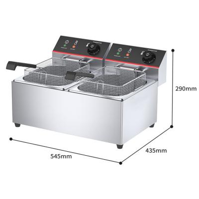 China Commercial Electric Deep Fryers pressure fryer Product outside dimension 545x415x285mm for sale