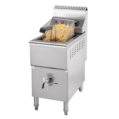 China Stainless Steel KFC Gas Pressure Fryer with 17 Liter Capacity and Twist Potato Function for sale