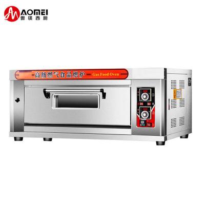 China AO-20Q Model Single Deck Gas Bakery Oven for Philippines Bakery at 1330x840x600mm for sale