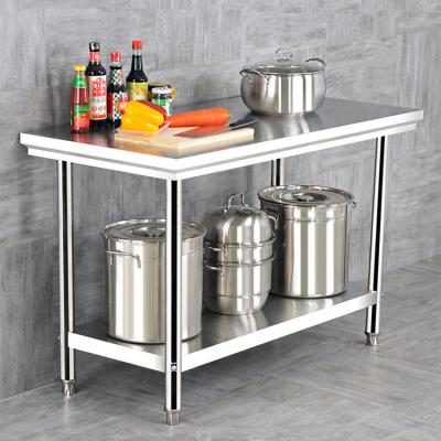 China Multifunctional Stainless Steel Work Table for Knocked-down Lab in Silver Finish for sale