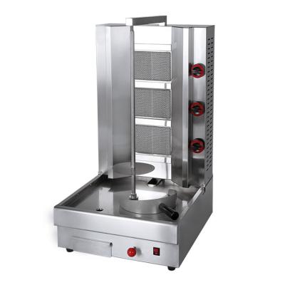 China Food Shop Kitchen Equipment Commercial Baking Kebab Shawarma Machine Doner Chicken Shawarma Grill for sale