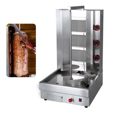 China 23 KG Capacity Shawarma Grill Chicken Kebab Maker for Party Automatic Cutting Machine for sale