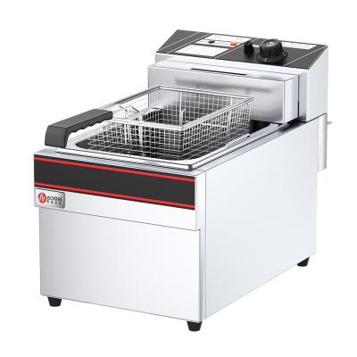 China Roestvrij staal deep fryer 13l Capaciteit Temperatuurbereik 50-200C voor hotel restaurant Te koop