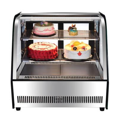 China Stainless Steel Cake Chiller Showcase with Glass Display and Temperature Range of 2-8 for sale