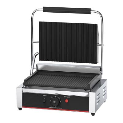 China Non-Stick Coating Contact Grill Black Silver Sandwich Maker Grill for sale