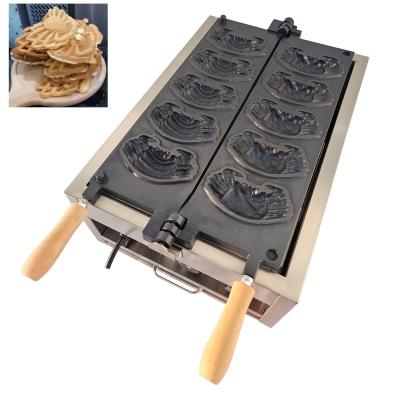 China Commerciële Non Stick Electric Egg Waffle Maker met krab en dier vormen Cartoon 110/220 Spanning Te koop