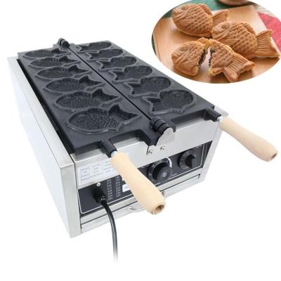 China Korea Fish Taiyaki Machine 6pcs Waffle Fish Maker met in 2023 Jaar Te koop