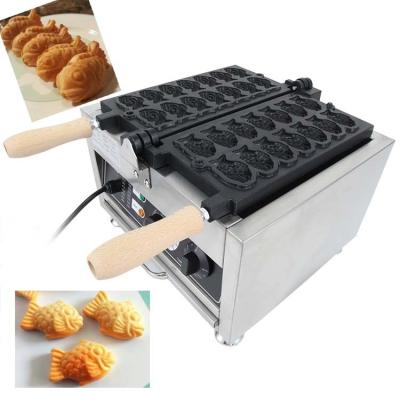 China 14pcs Japanse visvormige Taiyaki Maker Electric Mini Waffle Cone Bakker voor 220V Te koop