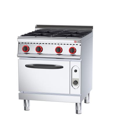 Chine Range de cuisson multifonctionnel de la série 700 4 brûleur Cuisinière à gaz avec four à vendre