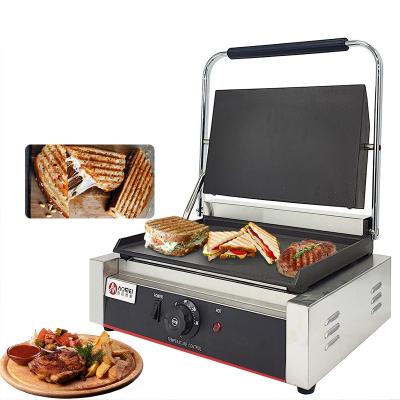 China Interchangeable Sandwich Plates Electric Sandwich Panini Grill for Hotel Restaurant for sale