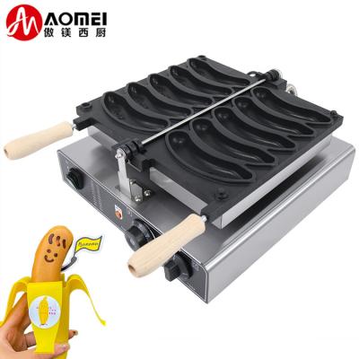 Cina Macchina per fare waffle antiaderente 5 pezzi per waffle elettrici alla banana da 1800 W 510 * 400 * 190 mm in vendita