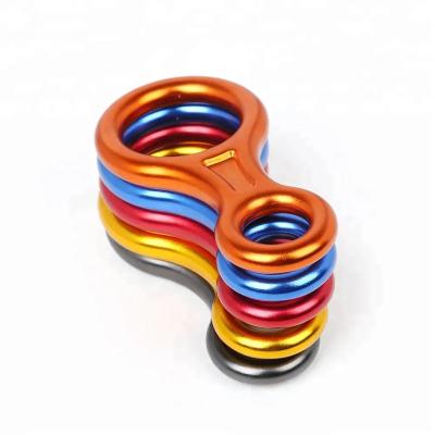 China Durable 45kn Aluminum Rescue Figure 8 Downdraft For Climbing for sale