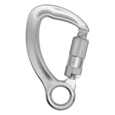 China Custom Made Heavy Industry Jensan Good Quality 23kN Captive Eye Steel Carabiner For Climbing / Height Running for sale