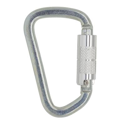 China High Quality Equipment Accessories JENSAN Custom 30kN D/Fall Protection Harness/Safety Belt Shaped Safety Carabiner For Fall Protection for sale