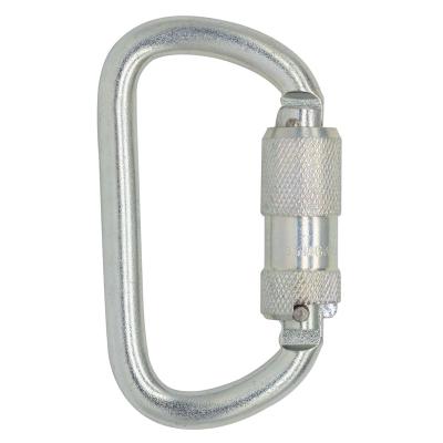 China Custom 6500lbs / 30kN JENSAN Auto Lock 30kN High Quality Steel Carabiner For Fall Protection for sale