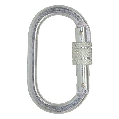 China Heavy Industry JENSAN Security 23kN Custom Steel Lock Carabiner for Rock Climbing / Fall Protection for sale