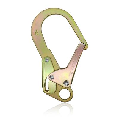 China Heavy Industry JENSAN Custom Large 23KN Hook Forged Safety Snap Steel Hook For Fall Arrest for sale