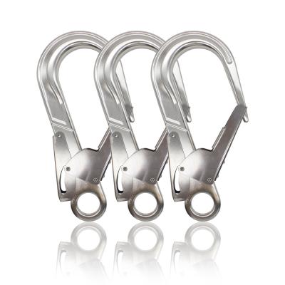 China Heavy Industry Safety Catch Snap Hook For Protection Factory Custom Metal Lock 23kn Steel Large Double Forged Steel, Heat Treated EN362-2004 499g for sale