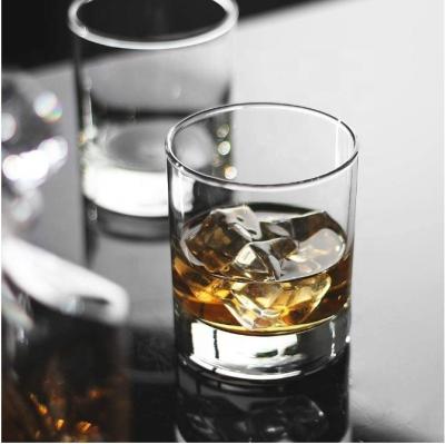 China Wholesale Eco Friendly Hot Round Cylinder Whiskey Glass Cup, Crystal Drinking Whiskey Glasses Classic Set for sale