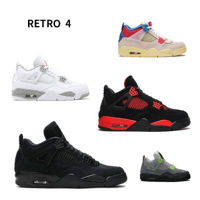 China EVA Brand basketball shoes air black cat black cat retro white oreo thunder zapatillas AJ 1 red sneakers 4 3 4 5 for sale