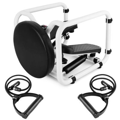 China OEM / ODM Mini Equipment Eco - Friendly Exercise Fitness Stepper Workout Chair Seat With Resistance Band for sale