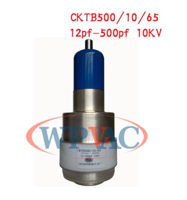 China Tamanho pequeno do capacitor cerâmico variável do vácuo CKTB500/10/65 para a indústria do semicondutor à venda