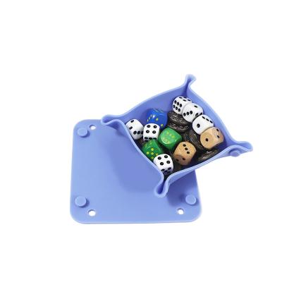 China waterproof & Dice Accessories Tray For Puzzle Game Board Game Performance Reliable Blue Material Silicone Dustproof for sale