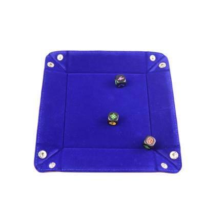 China waterproof & Good Reputation Board Game Accessories Dice Tray For Sale Dustproof PU Leather Material for sale