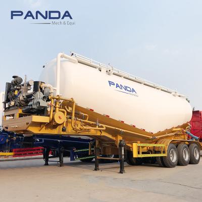 China Truck Trailer 40cbm Cement Powder Dry Tanker Truck Lime Truck Carrier Semi Trailer Tansporter Price for sale