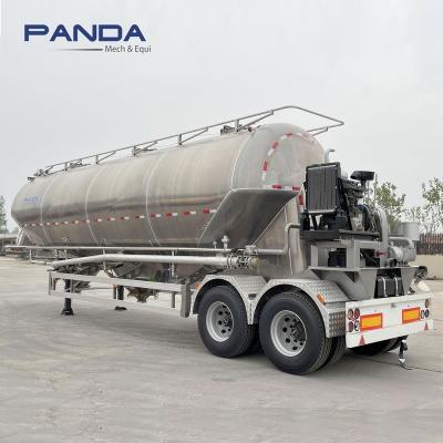 China Food grade 42 CBM flour wheat trailer truck bulk flour aluminum semi trailer cement bulker transpoters for sale