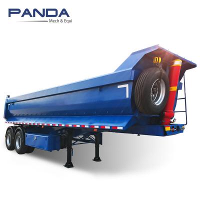 China Truck trailer three axles 25 cubic meter u shape dump tipper semi trailer for sale in china for sale